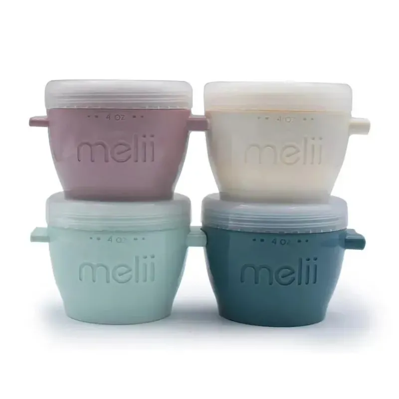 melii__pk_snap_ampamp_go__SKUkZF22Kz0_0.webp Melii - 4Pk Snap & Go Recipientes para armazenamento de alimentos para bebês, 4 Oz Hot
