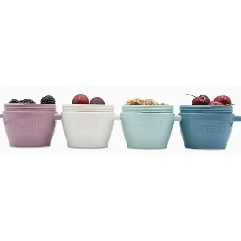 melii__pk_snap_ampamp_go__SKUkZF22Kz0_1.webp Melii - 4Pk Snap & Go Recipientes para armazenamento de alimentos para bebês, 4 Oz Hot