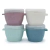 Melii - 4Pk Snap &amp; Go Recipientes para armazenamento de alimentos para bebês, 6 Oz Best