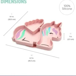 Melii - Placa de sucção de silicone dividida, unicórnio Discount