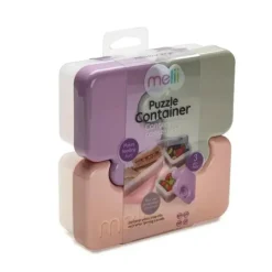 Melii - Recipiente de armazenamento de alimentos Puzzle Bento Box com 3 compartimentos Clearance