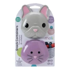 Melii - Recipiente de lanche para bulldog e gato 2 unidades New