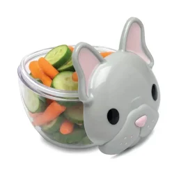 Melii - Recipiente de lanche para bulldog e gato 2 unidades New