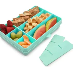 Melii - recipiente para lanches dividido com 12 compartimentos, azul Clearance