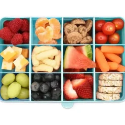 Melii - recipiente para lanches dividido com 12 compartimentos, azul Clearance