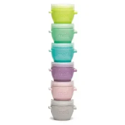 Melii - Recipientes de armazenamento de comida para bebê Snap &amp; Go de 2 onças com tampas Best