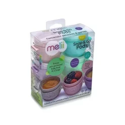 Melii - Recipientes de armazenamento de comida para bebê Snap &amp; Go de 2 onças com tampas Best