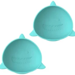 Melii - Ventosas de silicone para bebês e crianças pequenas, 10,1 onças - pacote com 2, azul tubarão Best