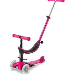 Micro Kickboard - rodas LED Mini2Grow, scooter 4 em 1, para crianças de 1 a 6 anos, rosa Fashion
