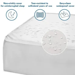 Million Dollar Baby - Colchão de berço MINI à prova d'água DaVinci Deluxe Coil em branco New