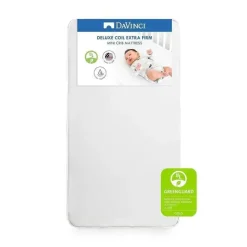 Million Dollar Baby - Colchão de berço MINI à prova d'água DaVinci Deluxe Coil em branco New