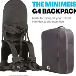 Minimeis - Mochila Universal G4, Preta/Cinza Hot