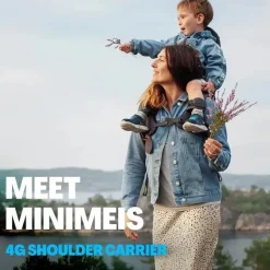 Minimeis - Porta-ombro Infantil Leve G4, Cinza Hot
