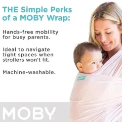 Moby - Porta-bebês envoltório de quartzo rosa Online