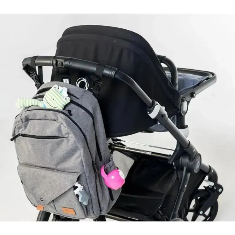 mochila_primo_passi__pert_SKUxX3ZYxsM_8.webp Primo Passi Mochila - PerTutti Baby Fraldas Mochila, Preto Melange Clearance