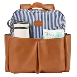 JJ Cole Mochila Tomy - Popperton Bolsa de Fraldas Cognac Strip Best