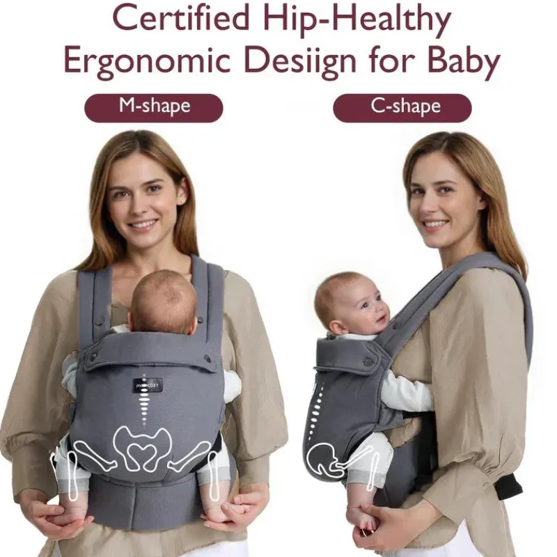 momcozy__baby_carrier_new_SKUcMyDwDm4_1.webp Momcozy - Baby Carrier Newborn To Toddler, Grey Clearance