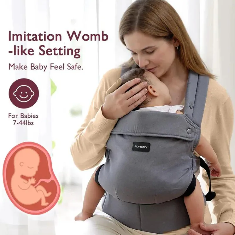 momcozy__baby_carrier_new_SKUcMyDwDm4_2.webp Momcozy - Baby Carrier Newborn To Toddler, Grey Clearance