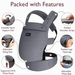 Momcozy - Baby Carrier Newborn To Toddler, Grey Clearance