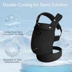 Momcozy - Baby Carrier Newborn To Toddler, Mesh Black Outlet