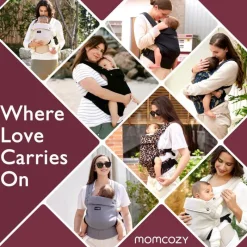 Momcozy - Baby Carrier Newborn To Toddler, Mesh Black Outlet