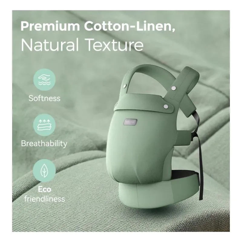 momcozy__baby_carrier_wit_SKUOkNUPGhH_1.webp Momcozy - Baby Carrier With Natural Cotton Linen, Sage Green Discount