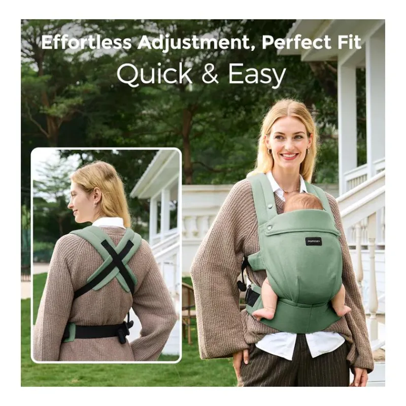 momcozy__baby_carrier_wit_SKUOkNUPGhH_3.webp Momcozy - Baby Carrier With Natural Cotton Linen, Sage Green Discount