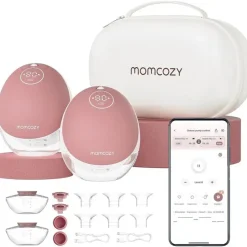 Momcozy - Bomba tira-leite dupla mãos livres Mobile Flow M9 Hot