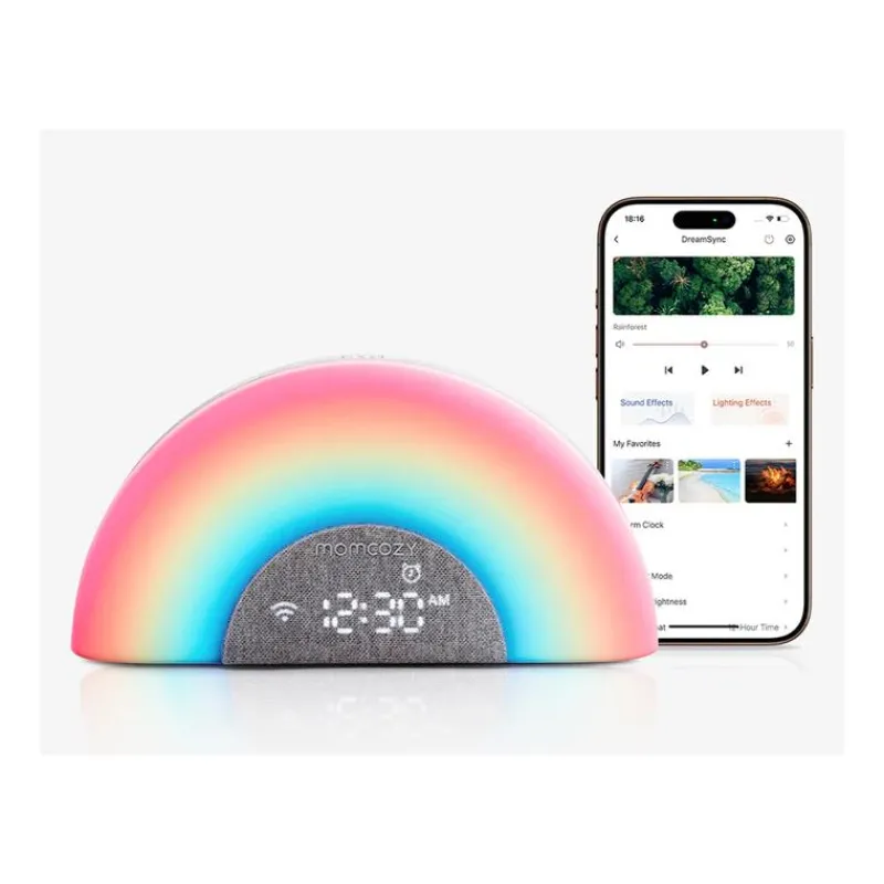 momcozy__dreamsync_smart__SKU2hRgfznH_0.webp Momcozy - Dreamsync Smart Baby Sound Machine, Rainbow Light & App Control Clearance