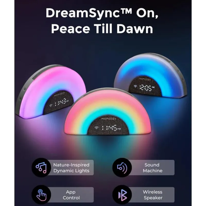 momcozy__dreamsync_smart__SKU2hRgfznH_1.webp Momcozy - Dreamsync Smart Baby Sound Machine, Rainbow Light & App Control Clearance
