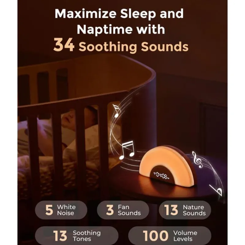 momcozy__dreamsync_smart__SKU2hRgfznH_3.webp Momcozy - Dreamsync Smart Baby Sound Machine, Rainbow Light & App Control Clearance