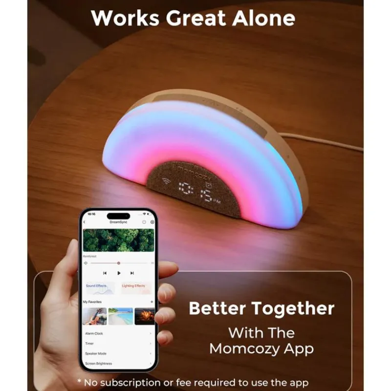 momcozy__dreamsync_smart__SKU2hRgfznH_4.webp Momcozy - Dreamsync Smart Baby Sound Machine, Rainbow Light & App Control Clearance