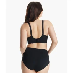 Momcozy - Seamless Floral Push Up Nursing Bra-Black Outlet
