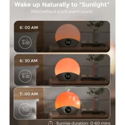 Momcozy - Sunrise Alarm Clock Wake Up Light Sound Machine Clearance
