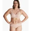 Momcozy - Yn46 Seamless Floral Push Up Nursing Bra-Oyster Pink, Xl Outlet