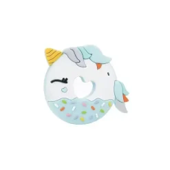 Loulou LOLLIPOP Mordedor de silicone - Rosquinha de unicórnio azul Fashion