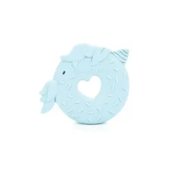 Loulou LOLLIPOP Mordedor de silicone - Rosquinha de unicórnio azul Fashion