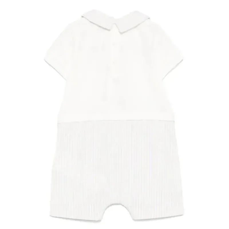 moschino_baby__boy_short__SKUMANE87b0_1.webp Moschino Baby - Boy Short Sleeve Romper With Stripes And Bear Print Beige Outlet