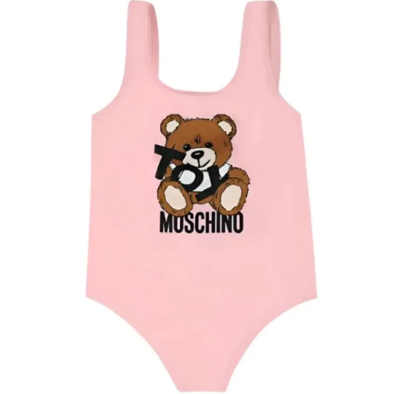 moschino_baby__girl_toy_b_SKUFXXIkUE4_0.webp Moschino Baby - Girl Toy Bear Logo Print Swimsuit In Gift Box Pink Hot