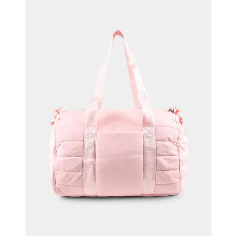 moschino_baby__logo_strap_SKUNytd06Lc_1.webp Moschino Baby - Logo Straps Diaper Bag With Changing Mat, Light Pink New
