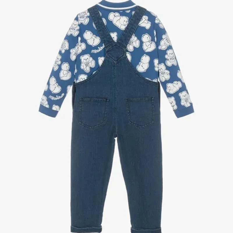 moschino_beb__menino_cami_SKUwrD8VdhQ_1.webp Moschino bebê - menino camisa pólo e conjunto de macacão de pelúcia, azul Discount