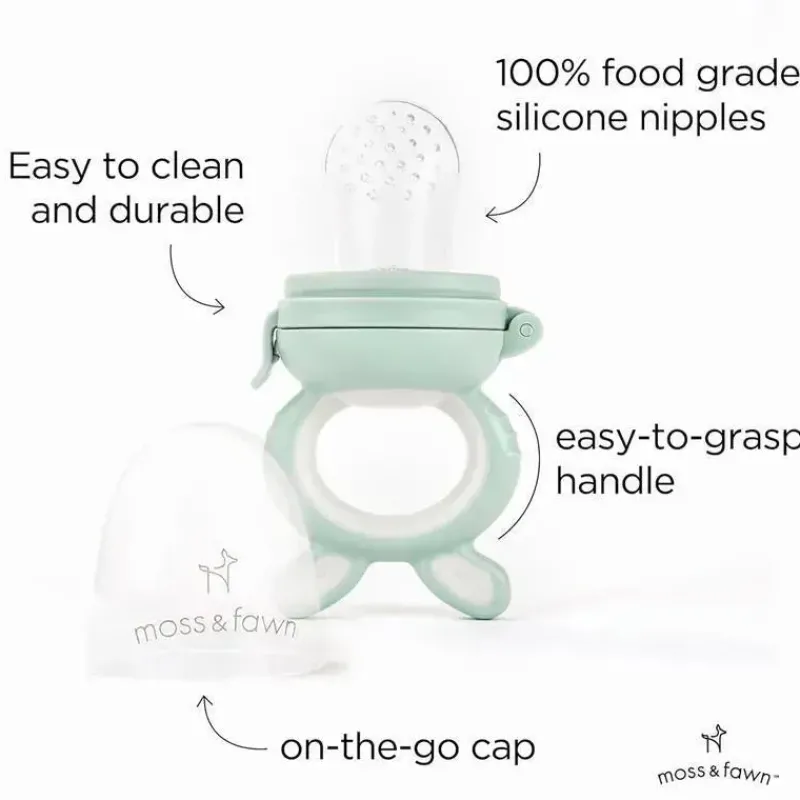 moss_ampamp_fawn__aliment_SKUb4o2kCKe_2.webp Moss u0026 Fawn Moss & Fawn - Alimentador de forragem, brinquedo de dentição de comida para bebê congelada de silicone calmante, samambaia Online