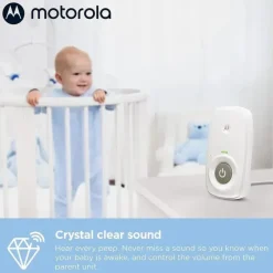 Motorola - AM24 Audio Baby Monitor com tela LCD Discount
