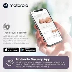 Motorola - Câmera de monitoramento de bebê PIP1010 Câmera de vídeo motorizada WiFi Fashion