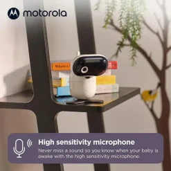 Motorola - Câmera de monitoramento de bebê PIP1010 Câmera de vídeo motorizada WiFi Fashion
