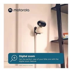 Motorola - Monitor de bebê com vídeo panorâmico/tilt manual 5 Vga - Pacote de 2 câmeras New