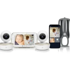 Motorola - Monitor de bebê com 2 câmeras e suporte para berço Best