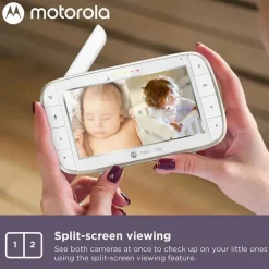 Motorola - Monitor de bebê com 2 câmeras e suporte para berço Best