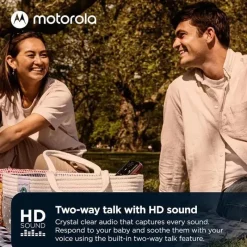 Motorola - Monitor de bebê portátil somente áudio com baterias recarregáveis Fashion