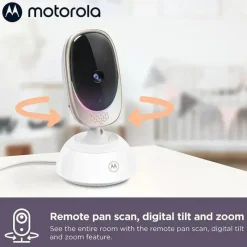 Motorola - Monitor de bebê VM85 Indoor WiFi Vídeo com câmera e luz ambiente Fashion